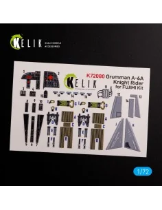 Grumman A-6A Knight Rider interior 3D decals for Fujimi kit, 1/72 -... 2