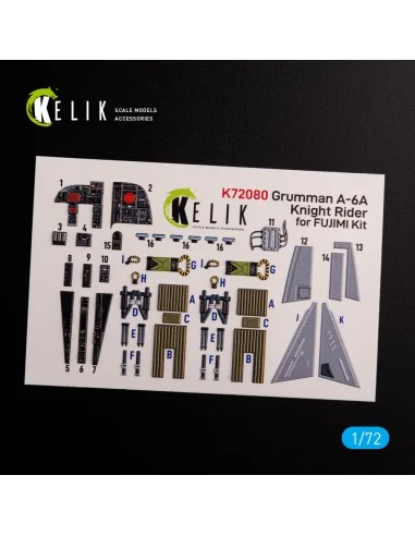 Grumman A-6A Knight Rider interior 3D decals for Fujimi kit, 1/72 -...