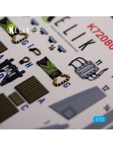Grumman A-6A Knight Rider interior 3D decals for Fujimi kit, 1/72 -...