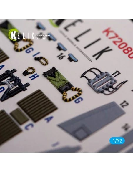 Grumman A-6A Knight Rider interior 3D decals for Fujimi kit, 1/72 -...