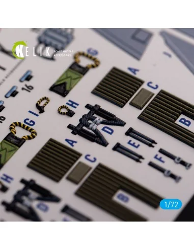Grumman A-6A Knight Rider interior 3D decals for Fujimi kit, 1/72 -...