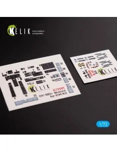 OV-10D+ Bronco interior 3D decals for ICM kit, 1/72 - Kelik K72081