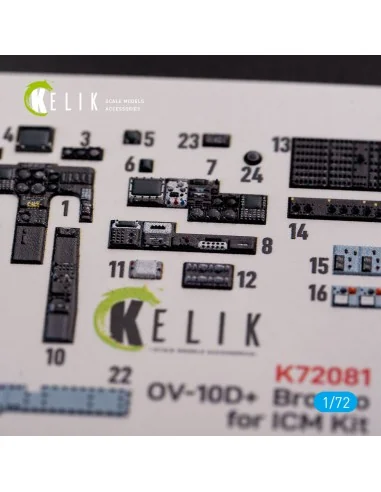 [NO_DESC] OV-10D+ Bronco interior 3D decals for ICM kit, 1/72 - Kel...