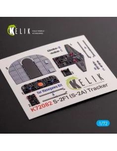 S-2A Tracker interior 3D decals for Hasegawa kit, 1/72 - Kelik K72082