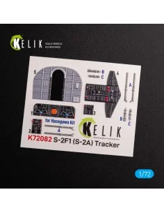 S-2A Tracker interior 3D decals for Hasegawa kit, 1/72 - Kelik K72082 2