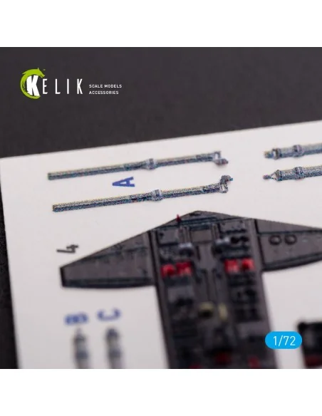 S-2A Tracker interior 3D decals for Hasegawa kit, 1/72 - Kelik K72082