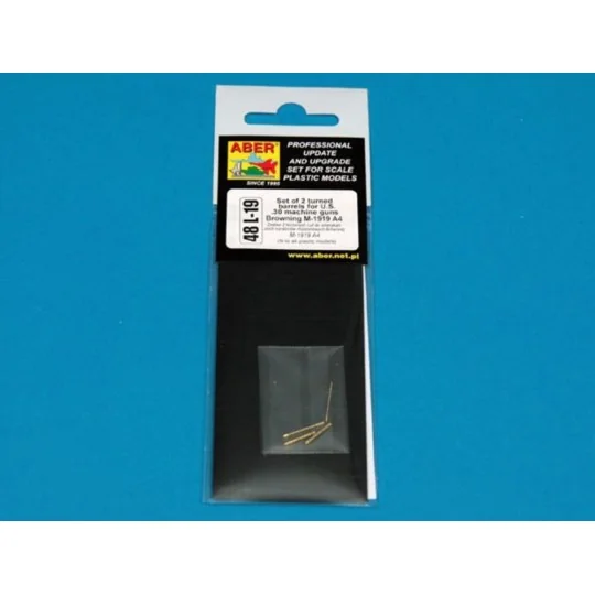 Set of 2 barrels for Browning M-1919 A4, 1/48 - Aber Models 48 L-19