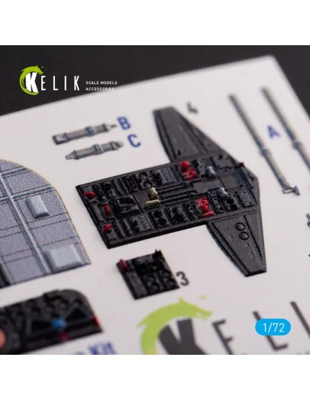 S-2A Tracker interior 3D decals for Hasegawa kit, 1/72 - Kelik K72082