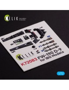 Fw 190 D-9 interior 3D decals for IBG Models kit, 1/72 - Kelik K72083