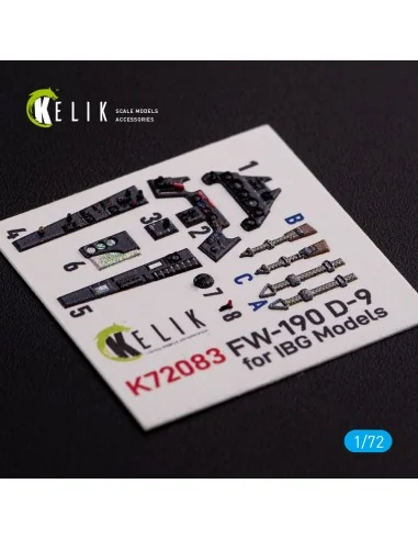 Fw 190 D-9 interior 3D decals for IBG Models kit, 1/72 - Kelik K72083