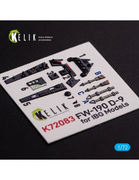 Fw 190 D-9 interior 3D decals for IBG Models kit, 1/72 - Kelik K72083