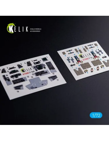 F-14A Tomcat - interior 3D decals for Hasegawa kit, 1/72 - Kelik K7...