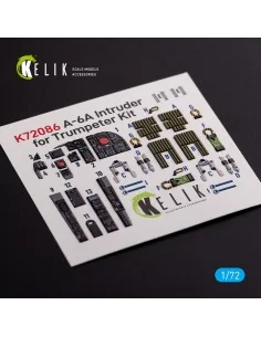 A-6A Intruder interior 3D decals for Trumpeter kit, 1/72 - Kelik K7...