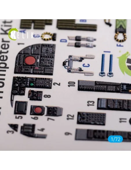 A-6A Intruder interior 3D decals for Trumpeter kit, 1/72 - Kelik K7...