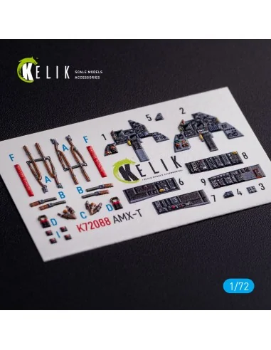 AMX-T interior 3D decals for Italeri kit, 1/72 - Kelik K72088