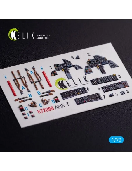 AMX-T interior 3D decals for Italeri kit, 1/72 - Kelik K72088