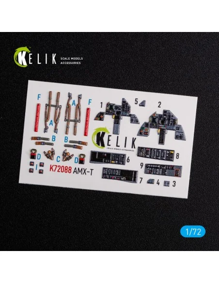 AMX-T interior 3D decals for Italeri kit, 1/72 - Kelik K72088