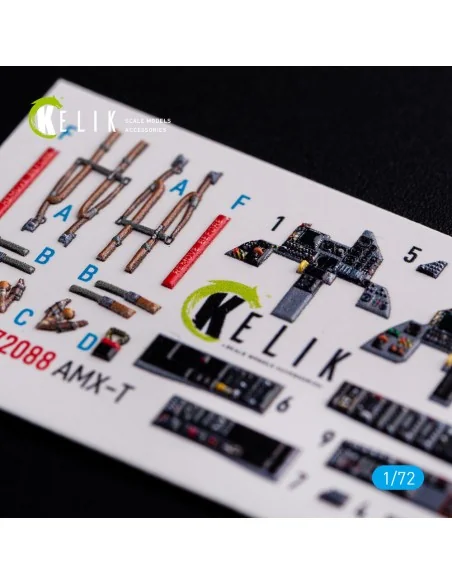AMX-T interior 3D decals for Italeri kit, 1/72 - Kelik K72088
