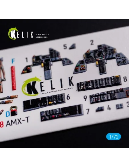 AMX-T interior 3D decals for Italeri kit, 1/72 - Kelik K72088