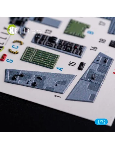 F-15C - interior 3D decals for FineMolds kit, 1/72 - Kelik K72091