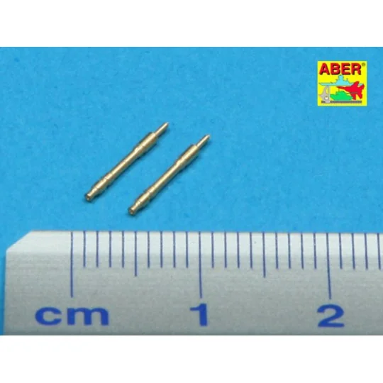 2 Barrels for German Tank MG 34, 1/48 - Aber Models 48 L-20
