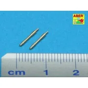 2 Barrels for German Tank MG 34, 1/48 - Aber Models 48 L-20