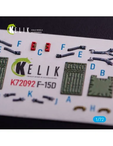 F-15D - interior 3D decals for FineMolds kit, 1/72 - Kelik K72092