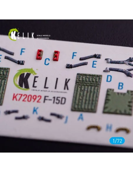 F-15D - interior 3D decals for FineMolds kit, 1/72 - Kelik K72092