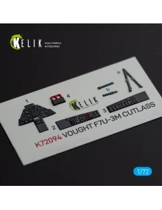Vought F7U-3M Cutlass - interior 3D decals for Fujimi kit, 1/72 - K...