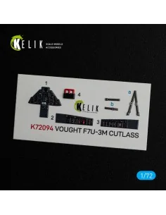 Vought F7U-3M Cutlass - interior 3D decals for Fujimi kit, 1/72 - K... 2