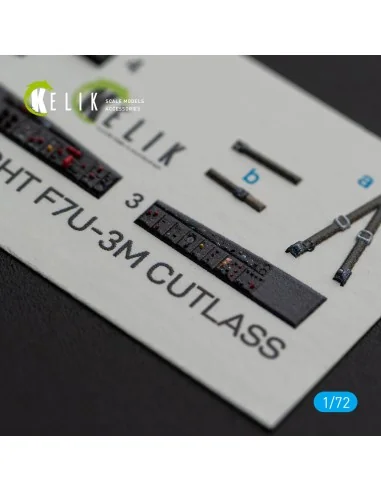 Vought F7U-3M Cutlass - interior 3D decals for Fujimi kit, 1/72 - K...