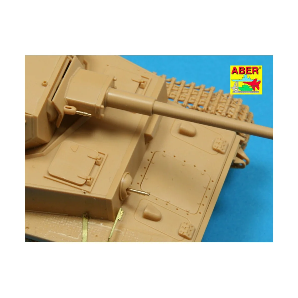 2 Barrels for German Tank MG 34, 1/48 - Aber Models 48 L-20