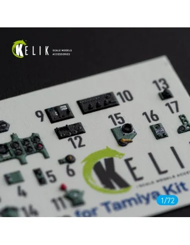A6M5 Zero - interior 3D decals for Tamiya kit, 1/72 - Kelik K72099