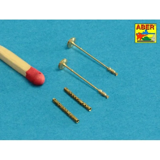 Set of 2 barrels for German machine guns MG34, 1/48 - Aber Models 4... Set of 2 barrels for German machine guns MG34, 1/48 - Aber Models 4...