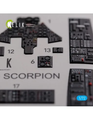 F-89 D/J Scorpion interior 3D decals for Revell kit, 1/72 - Kelik K...