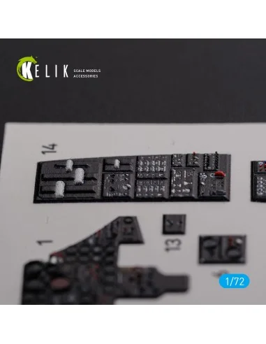 F-89 D/J Scorpion interior 3D decals for Revell kit, 1/72 - Kelik K...