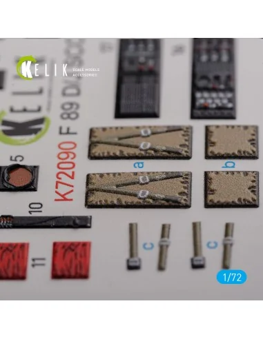 F-89 D/J Scorpion interior 3D decals for Revell kit, 1/72 - Kelik K...