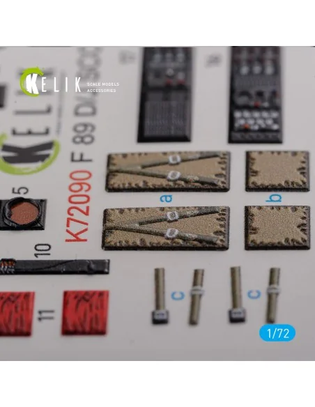 F-89 D/J Scorpion interior 3D decals for Revell kit, 1/72 - Kelik K...
