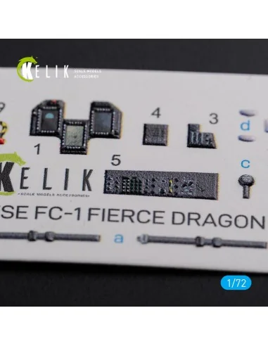 Chinese FC-1 Fierce Dragon interior 3D decals for Trumpeter kit, 1/...