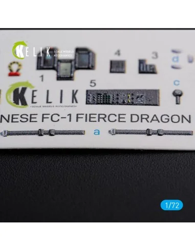 Chinese FC-1 Fierce Dragon interior 3D decals for Trumpeter kit, 1/...
