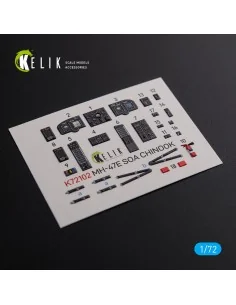 MH-47E interior 3D decals for Italeri kit, 1/72 - Kelik K72102