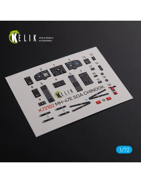 MH-47E interior 3D decals for Italeri kit, 1/72 - Kelik K72102