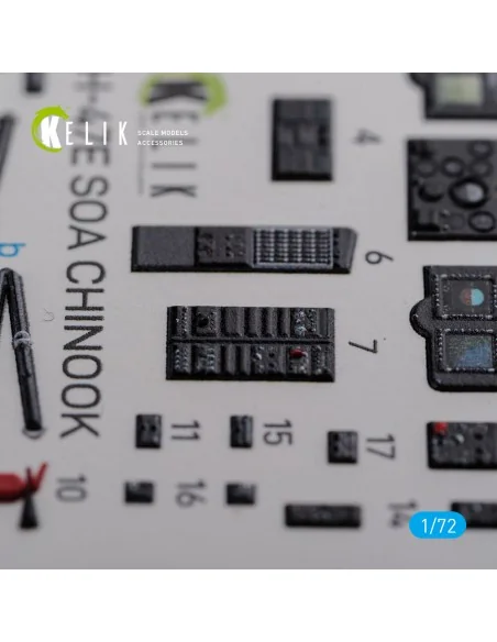 MH-47E interior 3D decals for Italeri kit, 1/72 - Kelik K72102