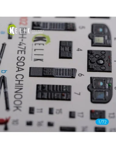 MH-47E interior 3D decals for Italeri kit, 1/72 - Kelik K72102
