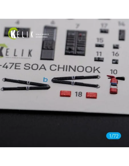 MH-47E interior 3D decals for Italeri kit, 1/72 - Kelik K72102