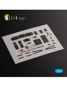 CH-47A interior 3D decals for Trumpeter kit, 1/72 - Kelik K72103