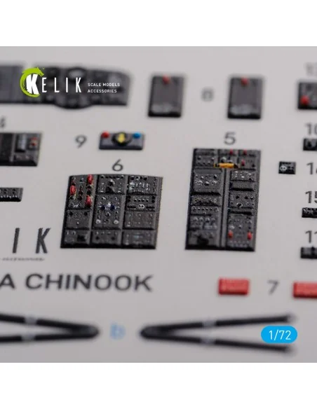 CH-47A interior 3D decals for Trumpeter kit, 1/72 - Kelik K72103