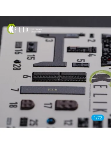 HE-219 UHU interior 3D decals for Dragon kit, 1/72 - Kelik K72104