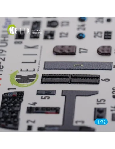 [NO_DESC] HE-219 UHU interior 3D decals for Dragon kit, 1/72 - Keli...