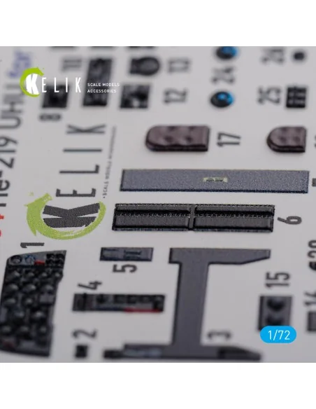 [NO_DESC] HE-219 UHU interior 3D decals for Dragon kit, 1/72 - Keli...